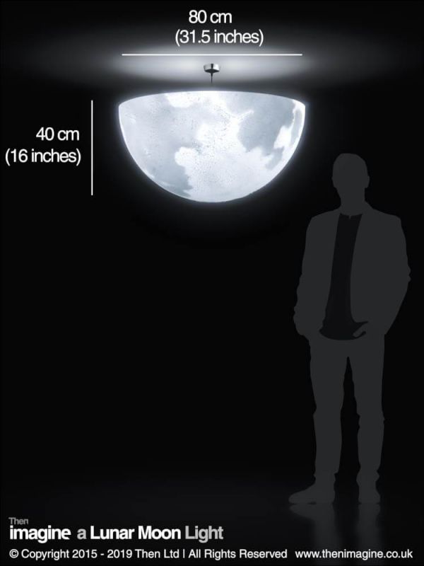 A Lunar Moon Ceiling Uplighter - Then Imagine