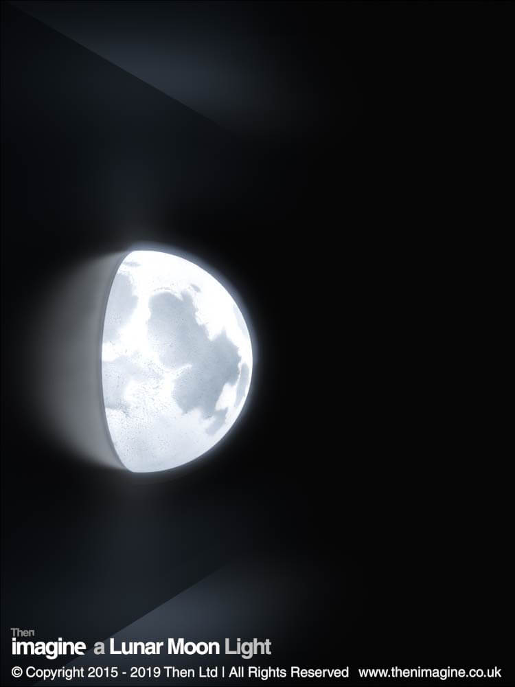 A Lunar Moon Wall Light Then Imagine, Half Moon Wall Light Shades