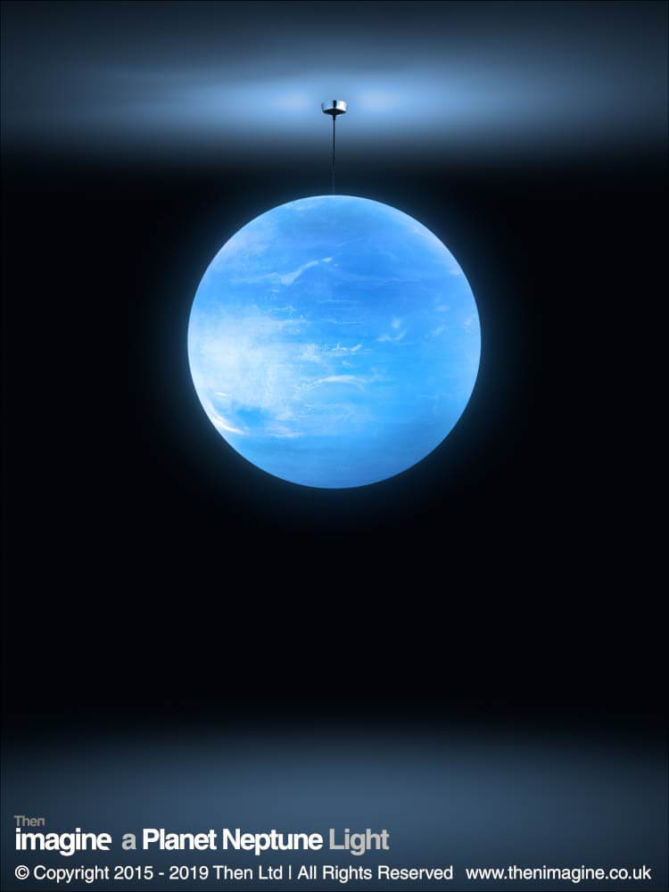 A Planet Neptune Pendant Light Shade, Planet Ceiling Lamp Shade